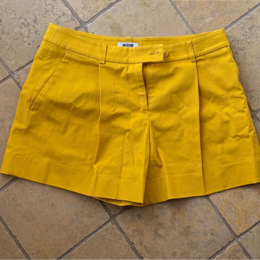 Moschino Bright Yellow Women's Bermudas